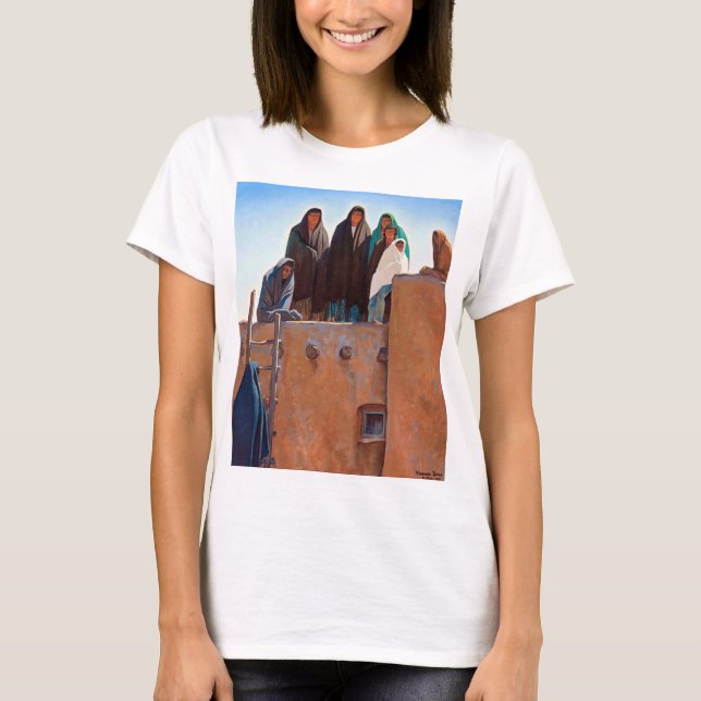 Watchers from Housetop by Maynard Dixon T Shirt (Framsida)