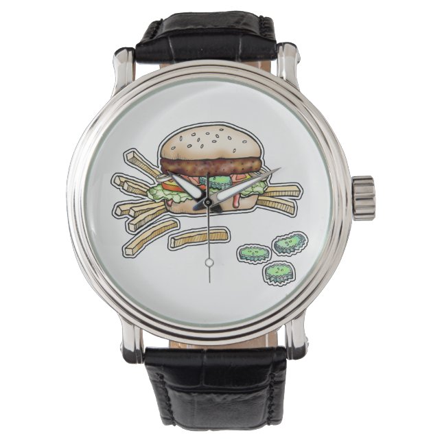 WATCHES - HAMBURGER and FRIES Armbandsur (Framsida)