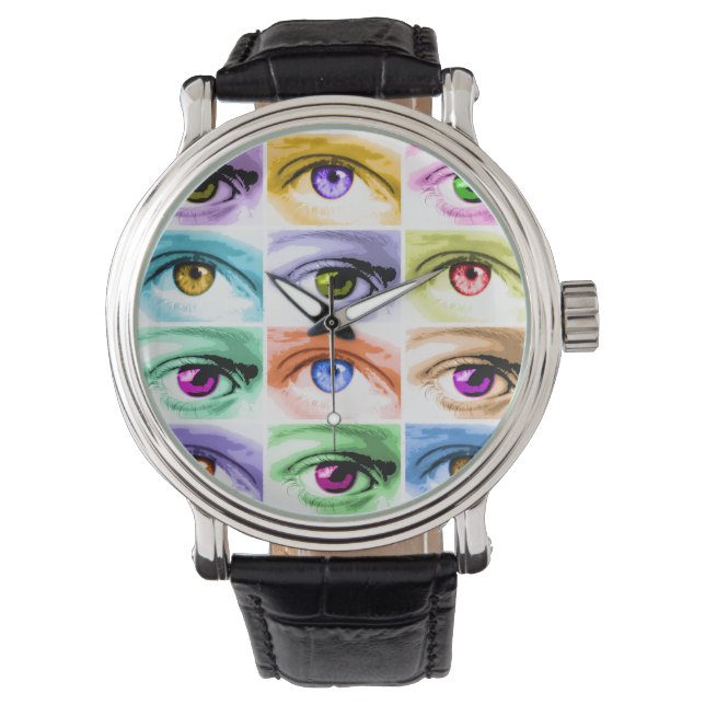 WATCHES - ÖGA POP ART ARMBANDSUR (Framsida)