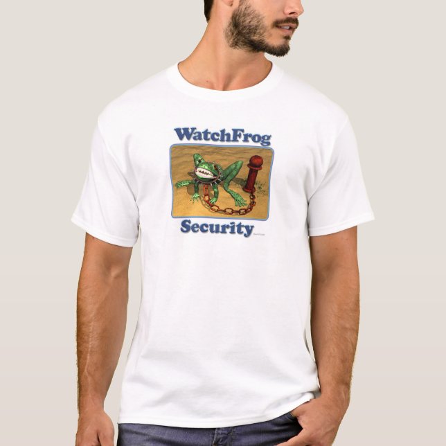 Watchfrog säkerhet tee shirt (Framsida)