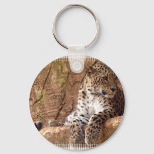 Watchful Leopard Keychain Nyckelring
