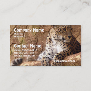 Watchful Leopardvisitkort Visitkort