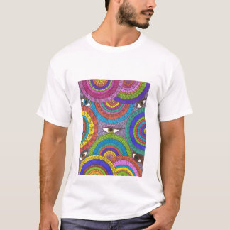 Watchful utslagsplats för universumMandalakonst T-shirt