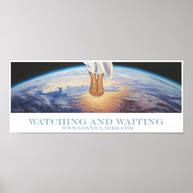 "Watching and Waiting" av Lonni Clarke Poster (Framsidan)