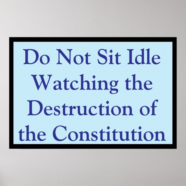 Watching the Constitution Destroyed Poster (Framsidan)