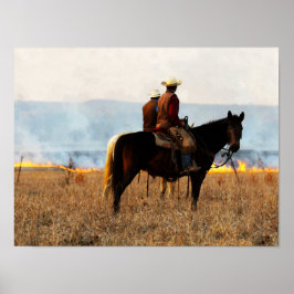Watching the Fire in the Flint Hills Poster