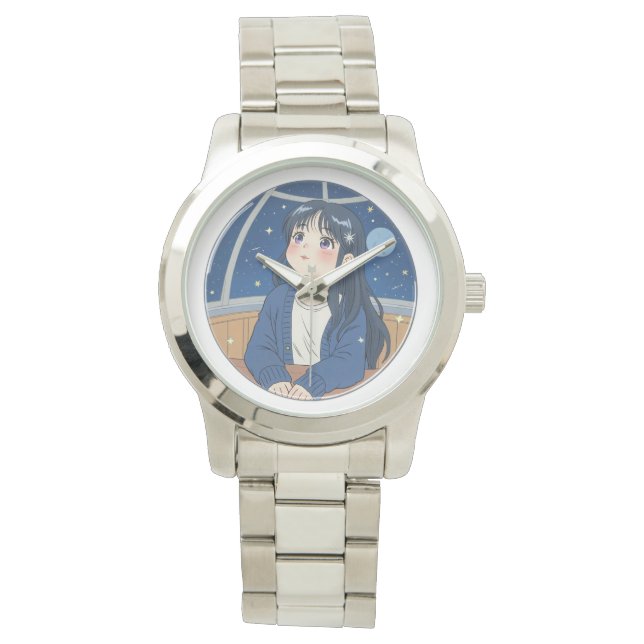 Watching the stars at the planetarium armbandsur (Framsida)