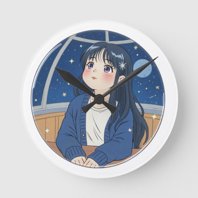 Watching the stars at the planetarium rund klocka (Framsida)