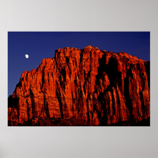 Watchman och Måne Poster