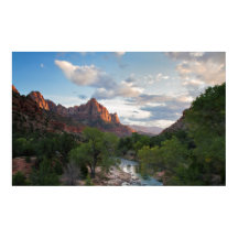Watchman vid Zion NP Poster