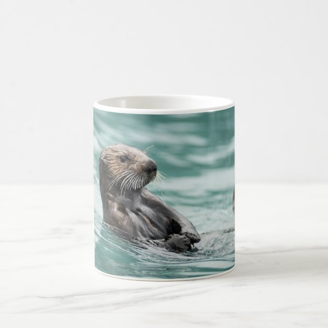 Watchning Sea Otter Kaffemugg (Center)
