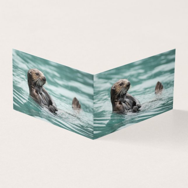 Watchning Sea Otter Kort (Utsida)