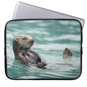 Watchning Sea Otter Laptop Fodral