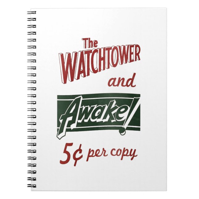 Watchtower och AVakna Anteckningsbok (Framsidan)