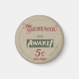 Watchtower och AVakuering 1930's Replica Magnet