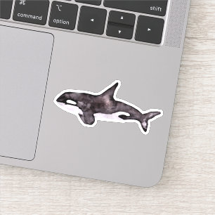 Watecolor Orca Whale Klistermärken