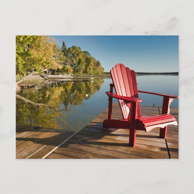 Water | Adirondack Chair at the Lake Vykort (Framsida)