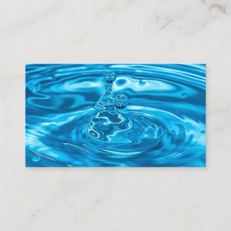 Water Background - Blue Visitkort