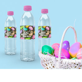 Water Bottle Labels Easter Jelly Bean Garden Party Vattenflaska Etikett