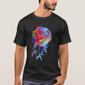 Water Color Rose Garden Gardener Botanist Flowers  T Shirt