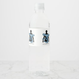 Water Conservation Eco Awareness Design Vattenflaskor Etikett