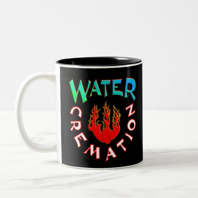 WATER CREMATION - AQUAMATION Två-Tonad MUGG (Vänster)