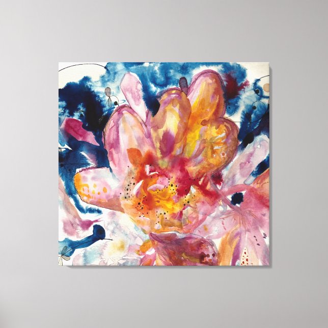 water flower canvas print (Framsida)