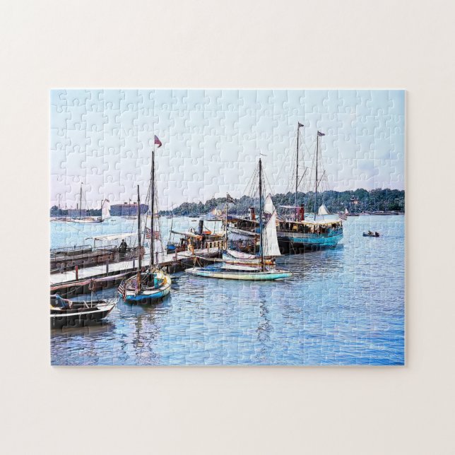 Water Front Put-In-Bay OH c1904 Pussel (Horisontell)