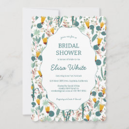 Water Garden Floral Bridal Shower Cute CUSTOM  Inbjudningar