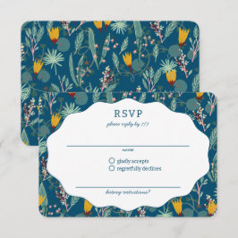 Water Garden Floral Bridal Shower Cute CUSTOM OSA Kort