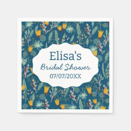 Water Garden Floral Bridal Shower Cute CUSTOM Pappersservett