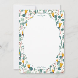 Water Garden Floral Bridal Shower Cute CUSTOM Tack Kort