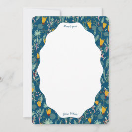 Water Garden Floral Bridal Shower Cute CUSTOM Tack Kort