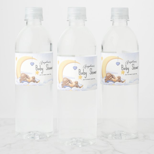 Water Labels for baby shower. Vattenflaskor Etikett (Flaskor)