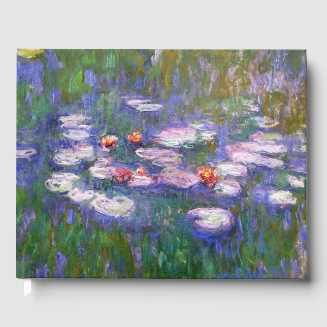 Water Lilies By Claude Monet 1916 Gästböcker (Framsida)