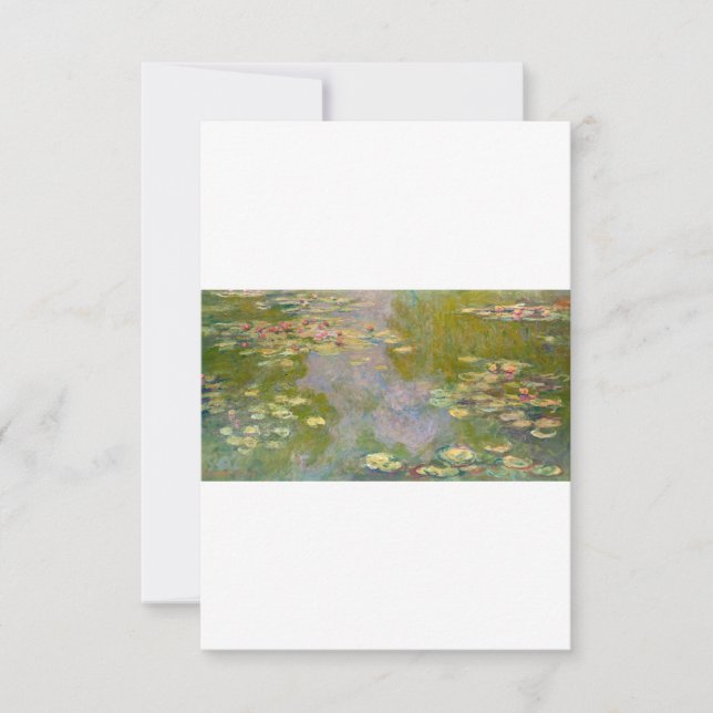 Water Lilies by Claude Monet Tack Kort (Framsida)