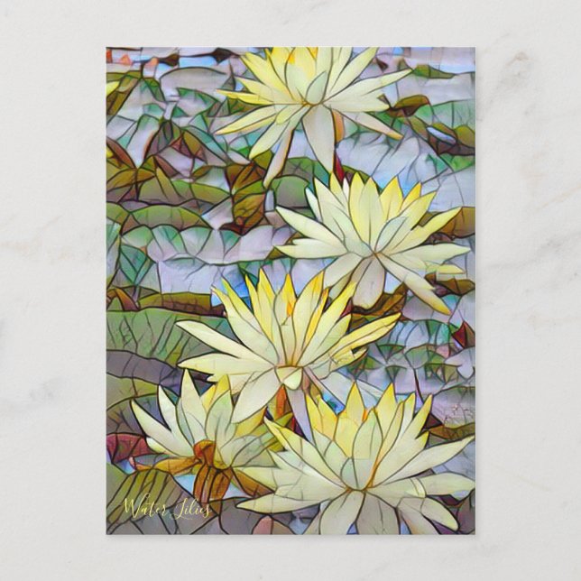 Water Lilies [Postcard] Vykort (Framsida)