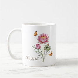 Water Lily Birth Month Flower Kaffemugg