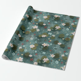 Water Lily Pond Wrapping Paper Presentpapper