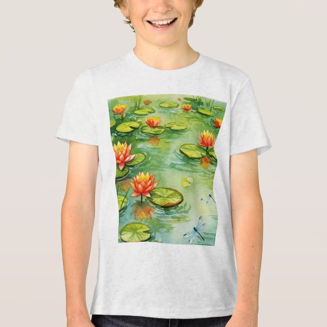  Water lily T Shirt (Framsida)
