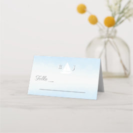Water Meets Sky Watercolor Wedding Placeringskort