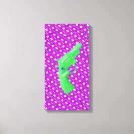 Water pistol toy Wasserpistole Spielzeug photo art Canvastryck