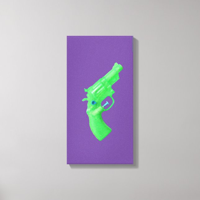 Water pistol toy Wasserpistole Spielzeug photoart Canvastryck (Framsida)