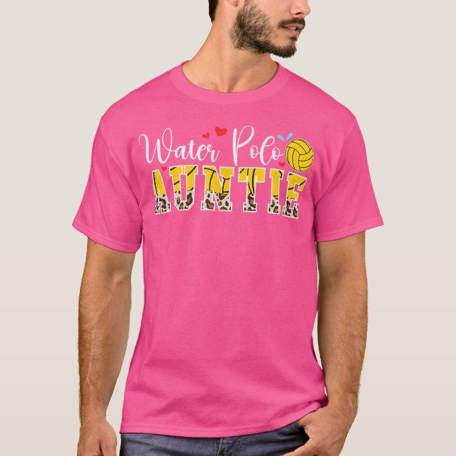 Water Polo Auntie Water Polo Aunt Of A Water Polo  T Shirt (Framsida)