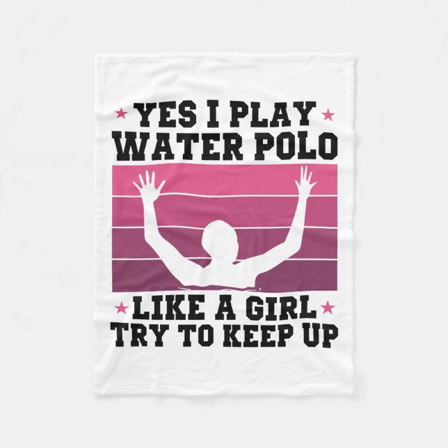 water polo girl fleecefilt (Framsidan)