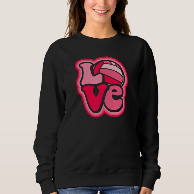 Water Polo Love for Teen Girls & Women Red & Pink  T Shirt (Framsida)