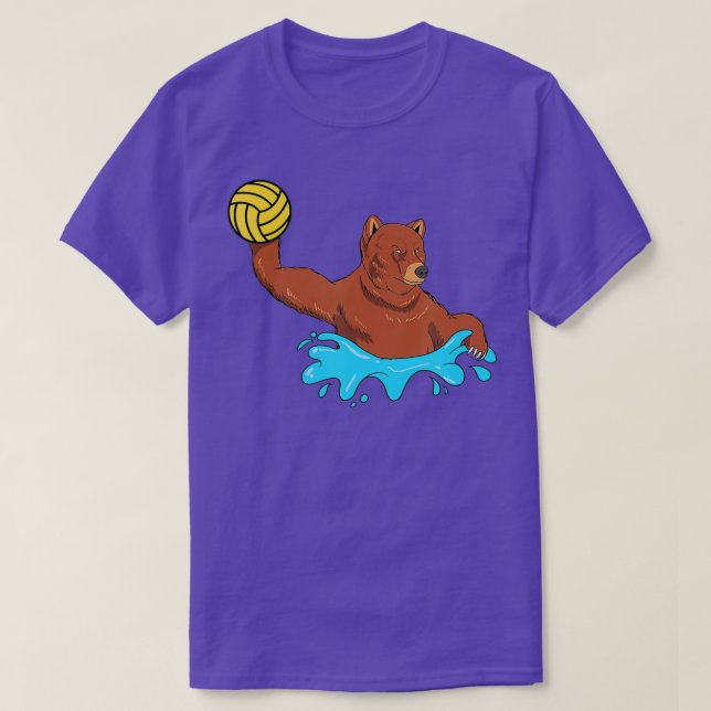 Water Polo Player Grizzly Bear Gift I H2O Polo Bea T Shirt (Design framsida)