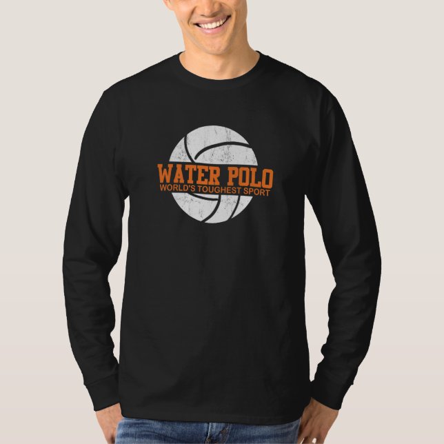 Water Polo World's Toughest Sport Swimming Waterpo T Shirt (Framsida)