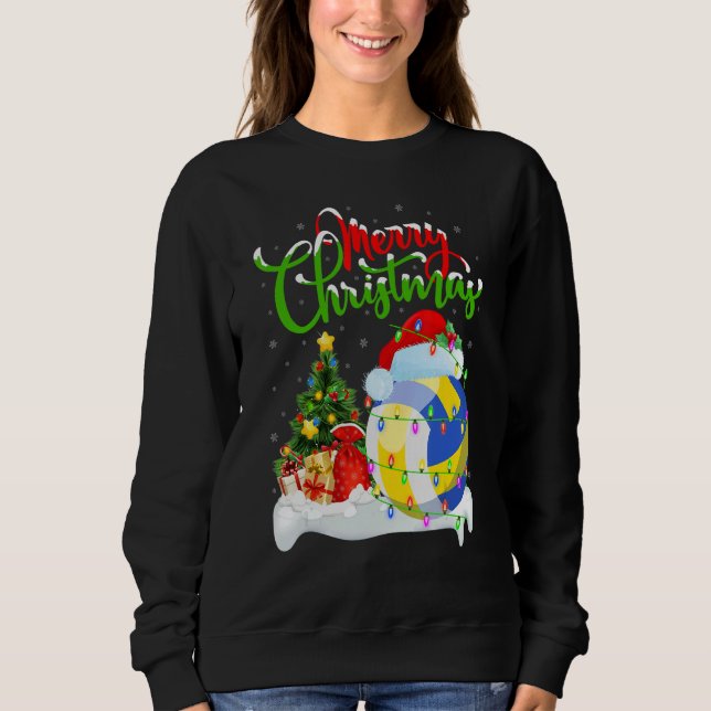 Water Polo  Xmas Decorations Santa Water Polo Chri T Shirt (Framsida)