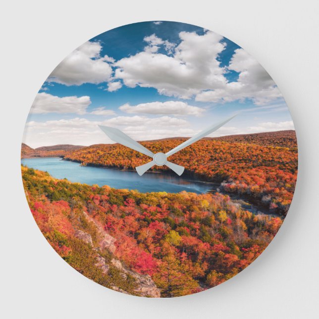 Water | Porcupine Mountains Michigan Stor Klocka (Framsida)